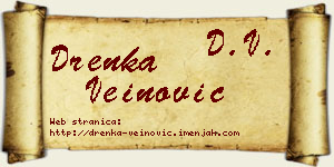 Drenka Veinović vizit kartica